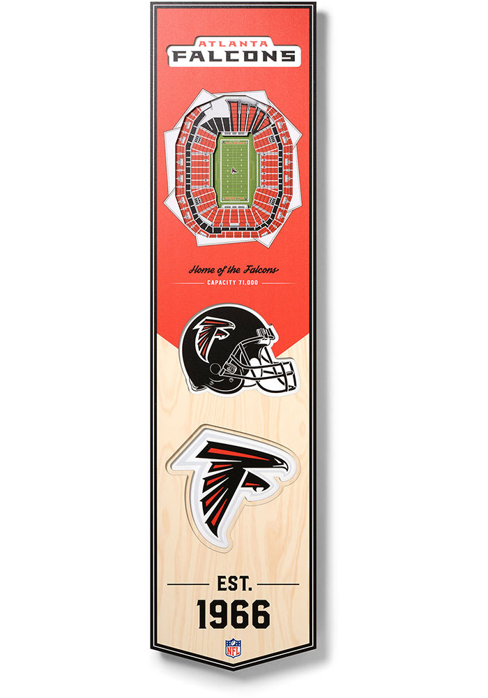 Atlanta Falcons 8x32 inch 3D Stadium Banner