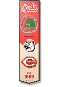 Cincinnati Reds 8x32 inch 3D Stadium Banner