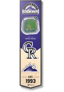 Colorado Rockies 8x32 inch 3D Stadium Banner