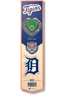 Detroit Tigers 8x32 inch 3D Stadium Banner