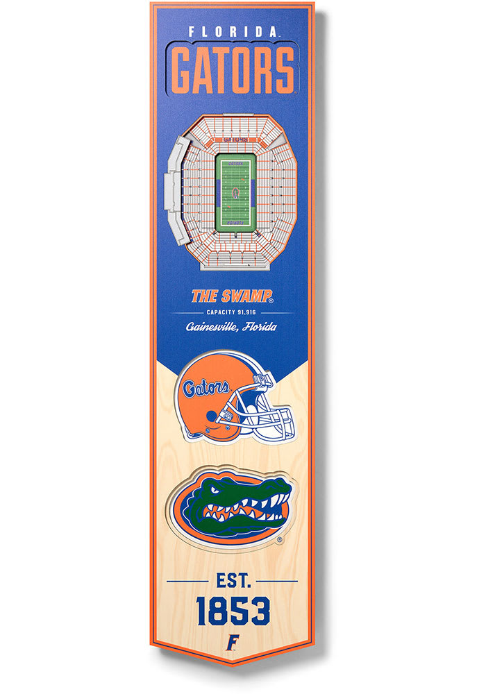 Florida Gators 8x32 inch 3D Stadium Banner