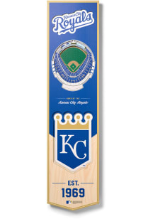 Kansas City Royals 8x32 inch 3D Stadium Banner