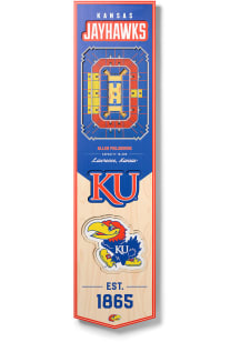 Kansas Jayhawks 8x32 inch 3D Stadium Banner
