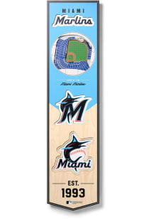 Miami Marlins 8x32 inch 3D Stadium Banner