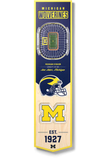 Michigan Wolverines 8x32 inch 3D Stadium Banner
