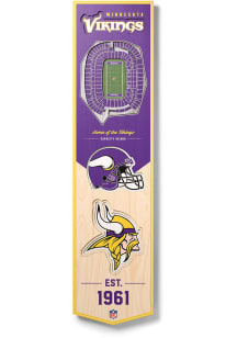 Minnesota Vikings 8x32 inch 3D Stadium Banner