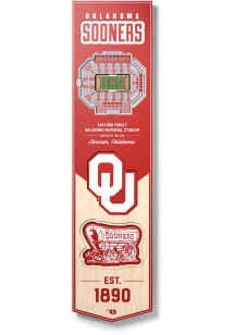 Oklahoma Sooners 8x32 inch 3D Stadium Banner