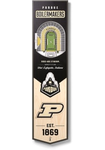 Black Purdue Boilermakers 8x32 inch 3D Stadium Banner