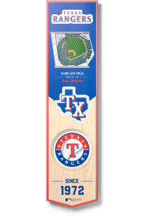 Texas Rangers 8x32 inch 3D Stadium Banner