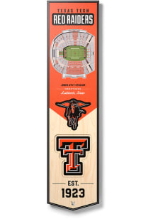 Texas Tech Red Raiders 8x32 inch 3D Stadium Banner
