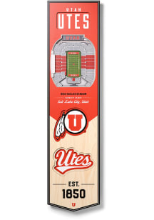 Utah Utes 8x32 inch 3D Stadium Banner