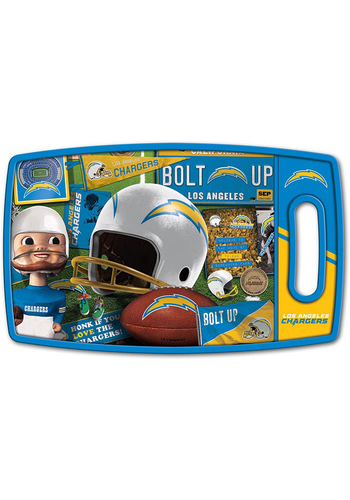 Los Angeles Chargers Retro Cutting Board