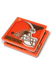 Cleveland Browns 3D Logo Series 2 Pack Coaster