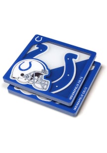 Indianapolis Colts 3D Logo Series 2 Pack Coaster