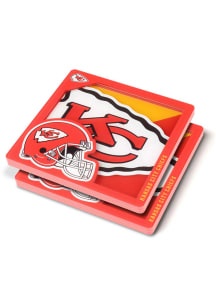 Kansas City Chiefs 3D Logo Series 2 Pack Coaster