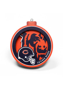 Chicago Bears 3D Logo Series Ornament