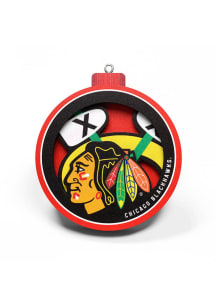 Chicago Blackhawks 3D Logo Series Ornament