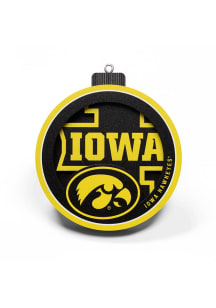 Iowa Hawkeyes 3D Logo Series Ornament