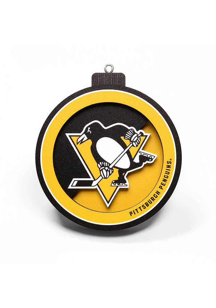 Pittsburgh Penguins 3D Logo Series Ornament