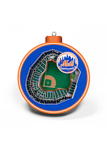 New York Mets 3D Stadium View Ornament - Blue