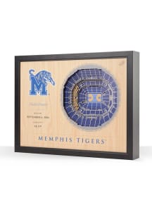 Memphis Tigers 3D Stadium View Wall Art
