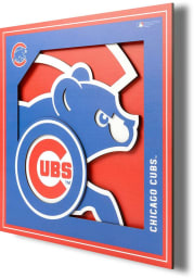 Chicago Cubs 12x12 3D Logo Sign