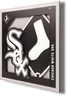 Chicago White Sox 12x12 3D Logo Sign