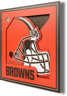 Cleveland Browns 12x12 3D Logo Sign