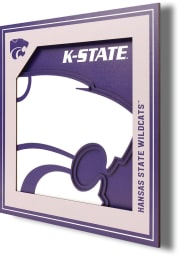 K-State Wildcats 12x12 3D Logo Sign