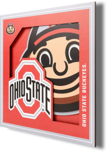 Ohio State Buckeyes 12x12 3D Logo Sign