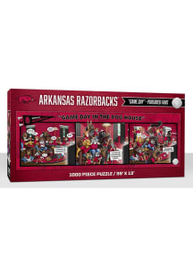 Arkansas Razorbacks 1000 Piece Purebread Fans Game Day Dog House Puzzle