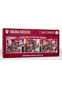 Indiana Hoosiers 1000 Piece Purebread Fans Game Day Dog House Puzzle