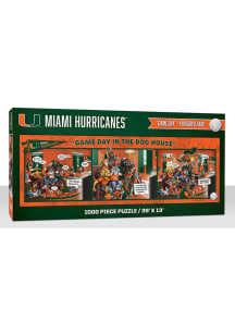 Miami Hurricanes 1000 Piece Purebread Fans Game Day Dog House Puzzle