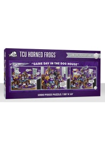 TCU Horned Frogs 1000 Piece Purebread Fans Game Day Dog House Puzzle