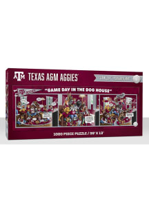 Texas A&amp;M Aggies 1000 Piece Purebread Fans Game Day Dog House Puzzle