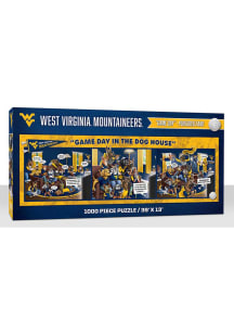West Virginia Mountaineers 1000 Piece Purebread Fans Game Day Dog House Puzzle