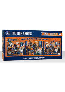 Houston Astros 1000 Piece Purebread Fans Game Day Dog House Puzzle