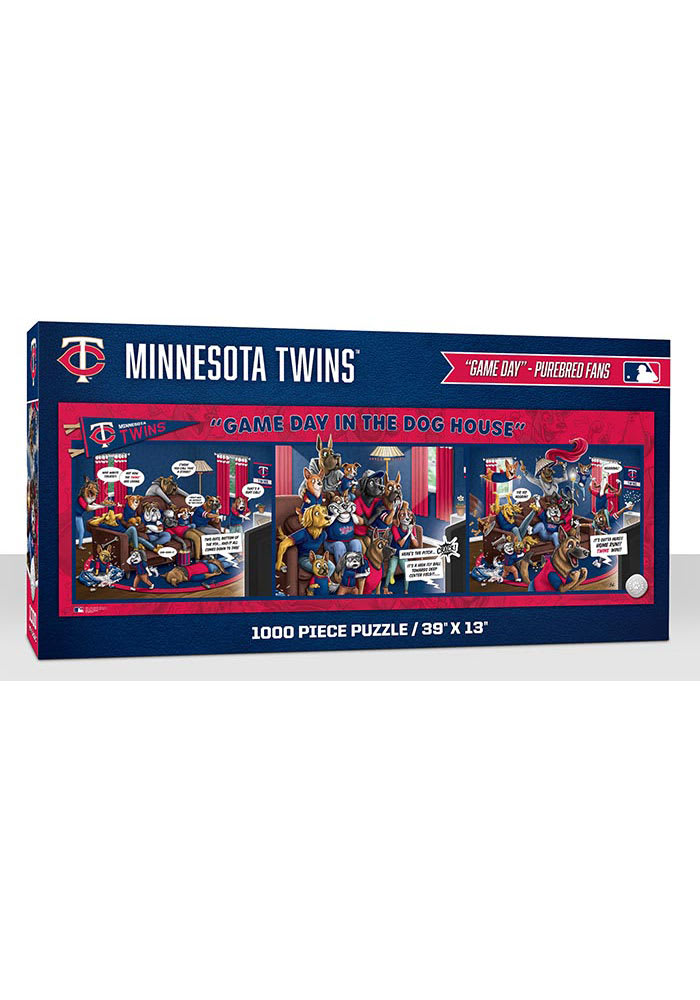 Minnesota Twins 1000 Piece Purebread Fans Game Day Dog House Puzzle