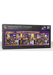 Minnesota Vikings 1000 Piece Purebread Fans Game Day Dog House Puzzle