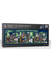 Seattle Seahawks 1000 Piece Purebread Fans Game Day Dog House Puzzle