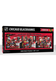 Chicago Blackhawks 1000 Piece Purebread Fans Game Day Dog House Puzzle