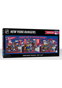 New York Rangers 1000 Piece Purebread Fans Game Day Dog House Puzzle