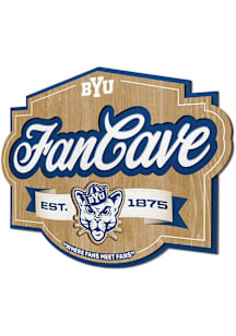 BYU Cougars Fan Cave Sign - Blue