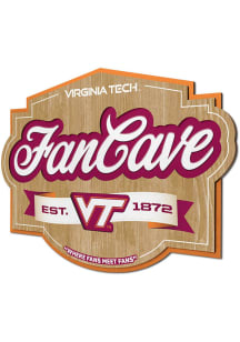Virginia Tech Hokies Fan Cave Sign - Maroon