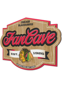 Chicago Blackhawks Fan Cave Sign