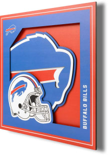 Buffalo Bills 12x12 3D Logo Sign