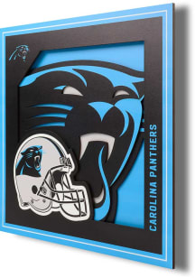 Carolina Panthers 12x12 3D Logo Sign