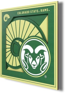 Colorado State Rams 12x12 3D Logo Sign