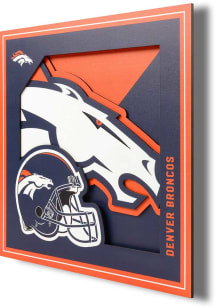 Denver Broncos 12x12 3D Logo Sign