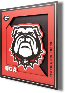 Georgia Bulldogs 12x12 3D Logo Sign